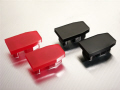 Armrest endcaps Red & Black